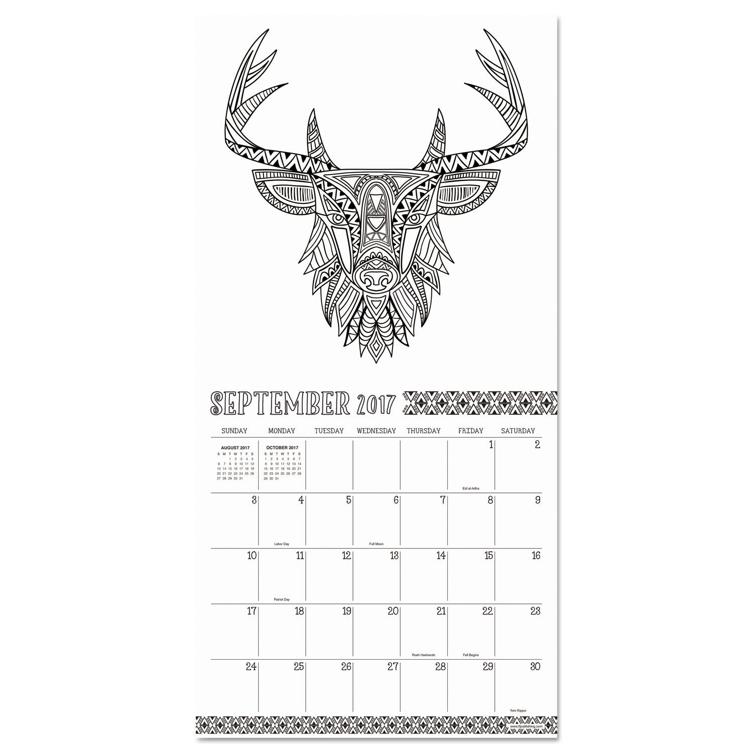 Color Me Happy Wall Calendar by TF Publishing TFB1018