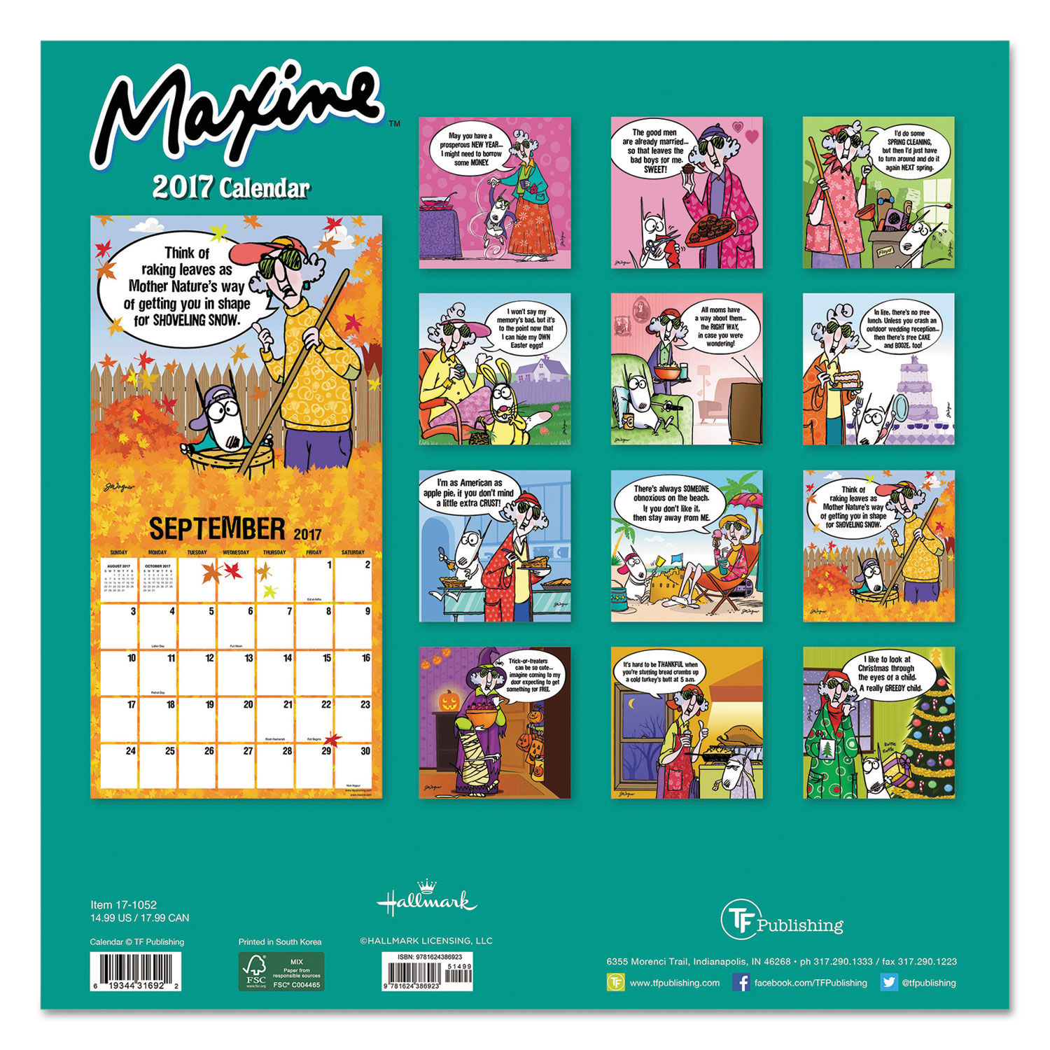 Maxine Wall Calendar by TF Publishing TFB1052