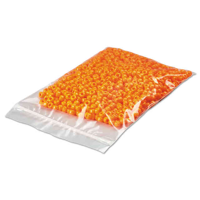 Reclosable Poly Bags, Zipper-Style Closure, 2 mil, 4 Reclosable Poly Bags, Zipper-Style Closure, 2 mil, 4