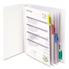 CLI05550 - Sheet Protectors with Index Tabs, Assorted Color Tabs, 2", 11 x 8.5, 5/Set