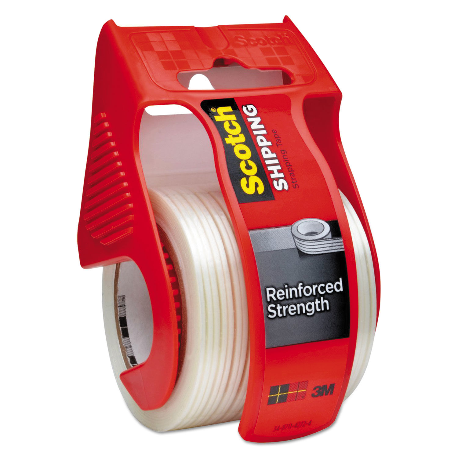 Reinforced Strength Shipping and Strapping Tape in Dispenser by Scotch