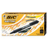 BICSCSM11BK - Soft Feel Ballpoint Pen, Retractable, Medium 1 mm, Black Ink, Black Barrel, Dozen