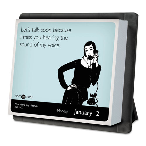 Year In A Box SomeECards Desk Calendar by AtAGlance AAGLMB26000