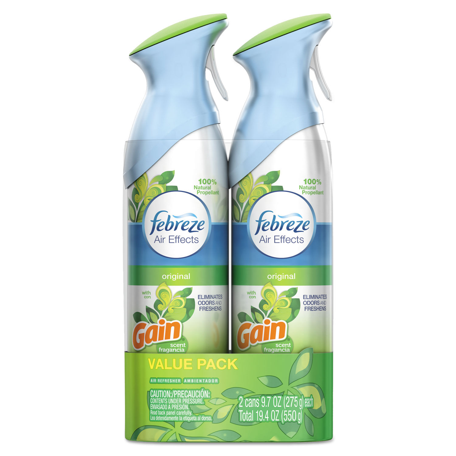 Febreze Air Air Refresher, with Gain Scent Moonlight Breeze, Value Pack - 2 pack, 8.8 oz bottles