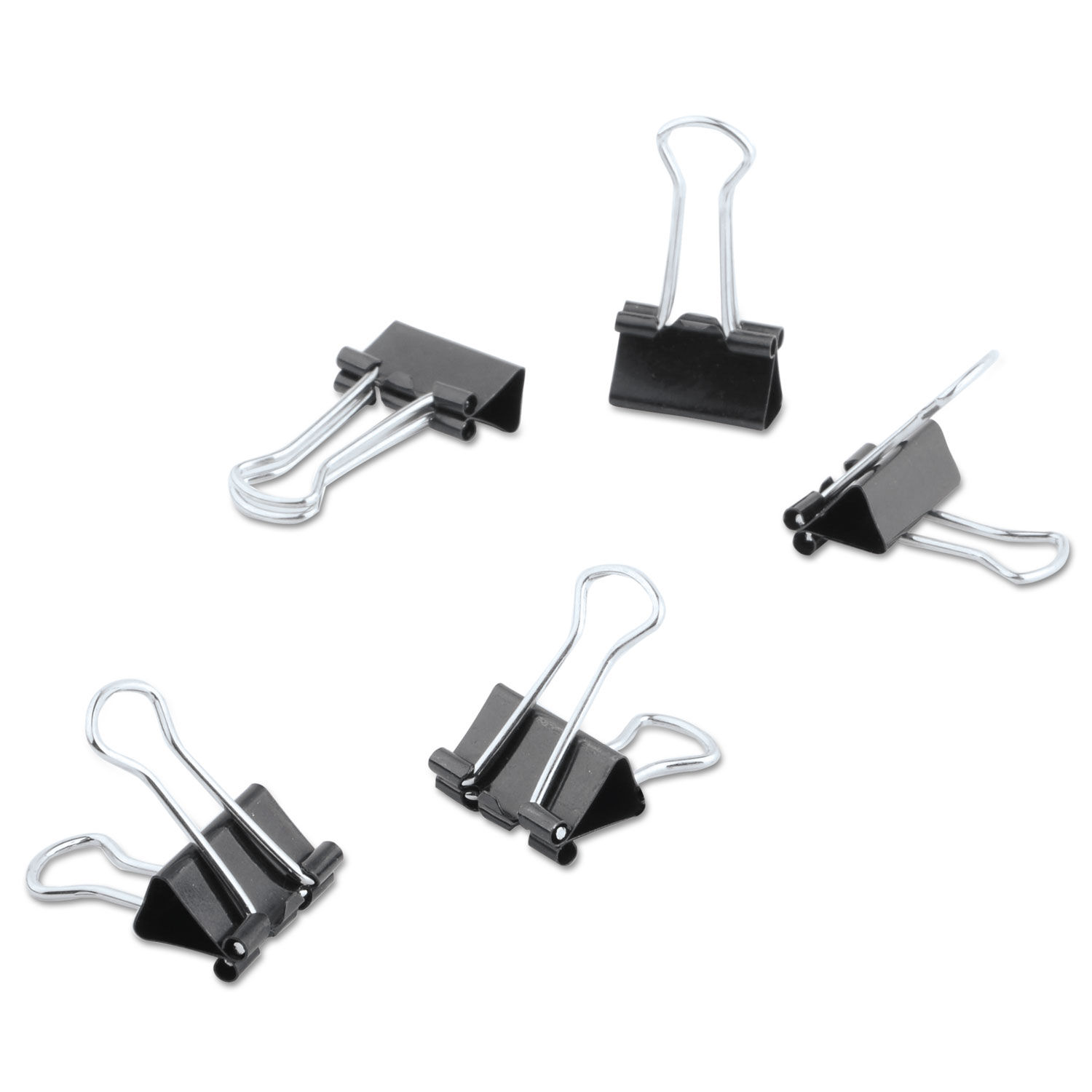 mini silver binder clips