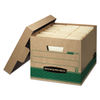 FEL12770 - STOR/FILE Medium-Duty 100% Recycled Storage Boxes, Letter/Legal Files, 12.5" x 16.25" x 10.25", Kraft/Green, 12/Carton