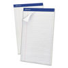 TOP20330 - Perforated Writing Pads, Wide/Legal Rule, 50 White 8.5 x 14 Sheets, Dozen