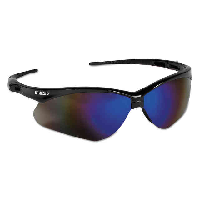 V30 Nemesis Safety Glasses Black Frame, Smoke Lens