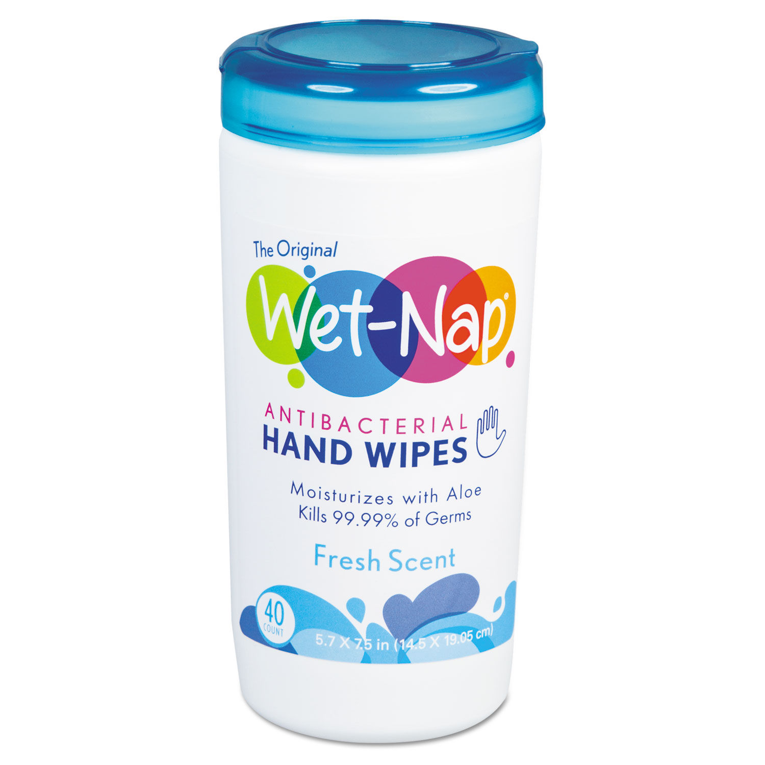 Wet Ones Antibacterial Hand Wipes, Citrus Scent, 40 Count (Pack of 6)