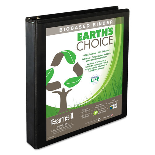 Earth's Choice Biobased Round Ring View Binder by Samsill® SAM18930