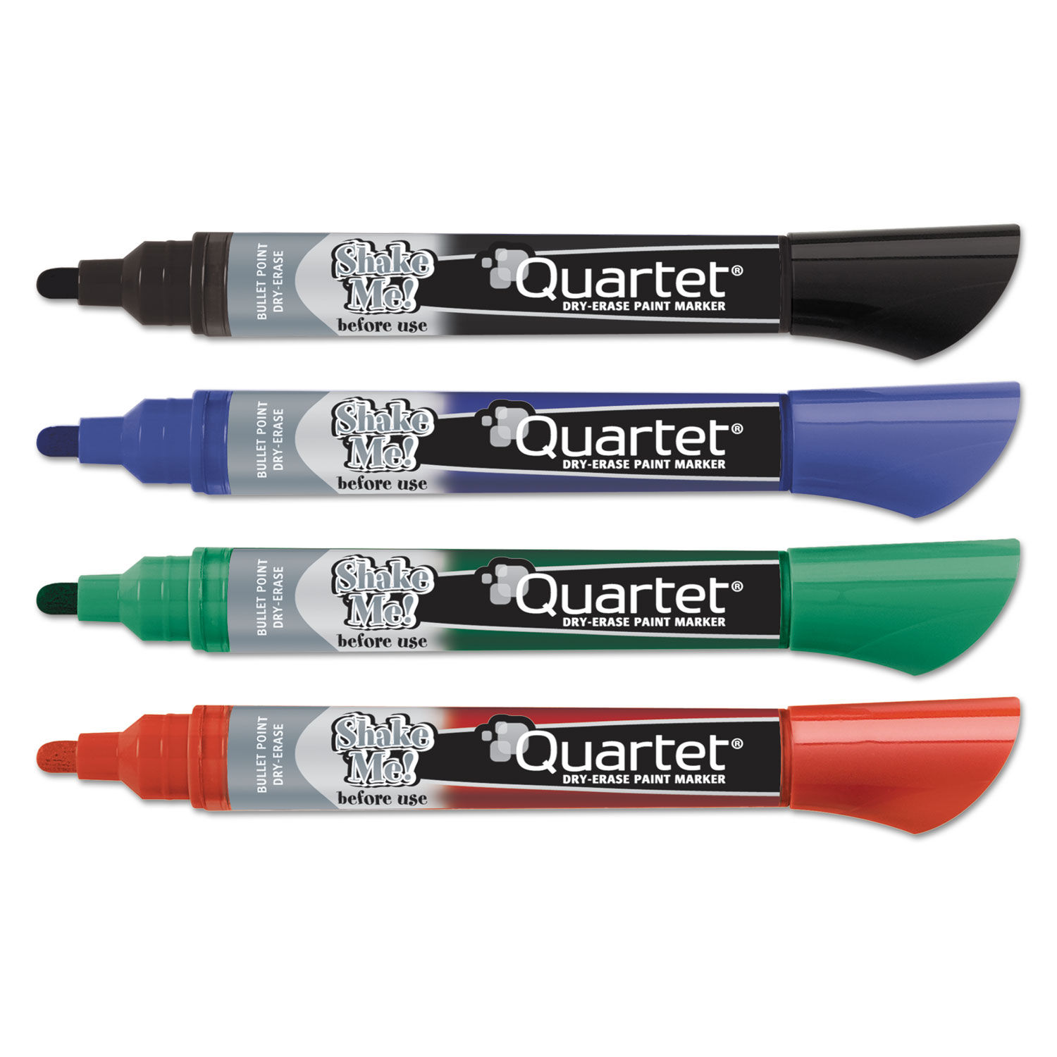 Quartet, QRT79552, Premium Dry-Erase Markers for Glass Boards, 4 / Pack 