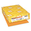 WAU22851 - Color Cardstock, 65 lb Cover Weight, 8.5 x 11, Cosmic Orange, 250/Pack