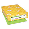 WAU21811 - Color Cardstock, 65 lb Cover Weight, 8.5 x 11, Martian Green, 250/Pack