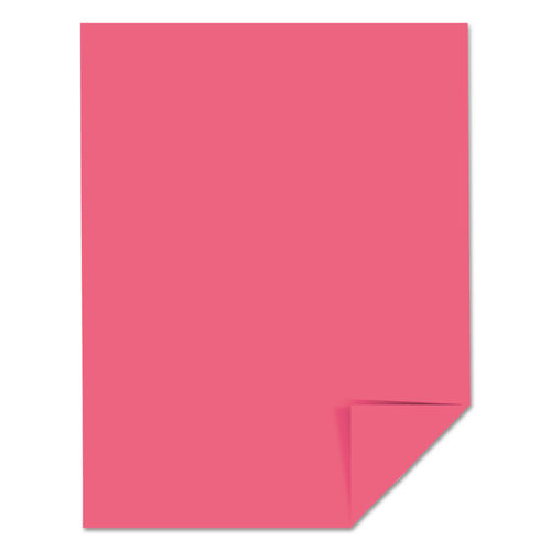 Color Cardstock, 65 lb Cover Weight, 8.5 x 11, Fuchsia, 250/Ream