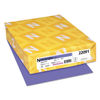 WAU22091 - Color Cardstock, 65 lb Cover Weight, 8.5 x 11, Venus Violet, 250/Pack