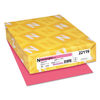 WAU22119 - Color Paper, 24 lb Bond Weight, 8.5 x 11, Plasma Pink, 500/Ream