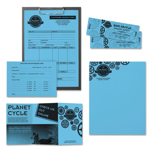 Celestial Blue®, 8.5” x 11”, 24 lb/89 gsm, 500 Sheets, Color Paper