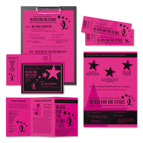 50 Sheets - Astrobright Cardstock - 65# Pulsar Pink