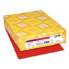 WAU22751 - Color Cardstock, 65 lb Cover Weight, 8.5 x 11, Re-Entry Red, 250/Pack