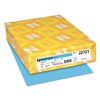 WAU22721 - Color Cardstock, 65 lb Cover Weight, 8.5 x 11, Lunar Blue, 250/Pack