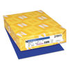 WAU21911 - Color Cardstock, 65 lb Cover Weight, 8.5 x 11, Blast-Off Blue, 250/Pack