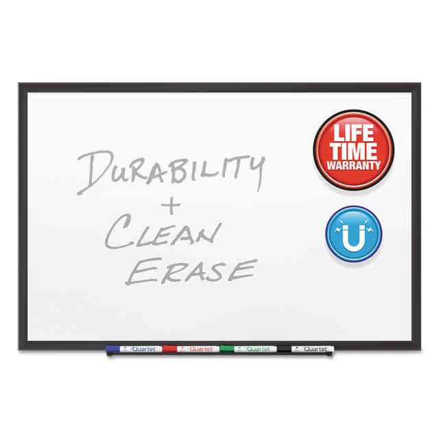 Classic Series Porcelain Magnetic Dry Erase Board, 60 x 36, White Surface, Black Aluminum Frame Classic Series Porcelain Magnetic Dry Erase Board, 60 x 36, White Surface, Black Aluminum Frame