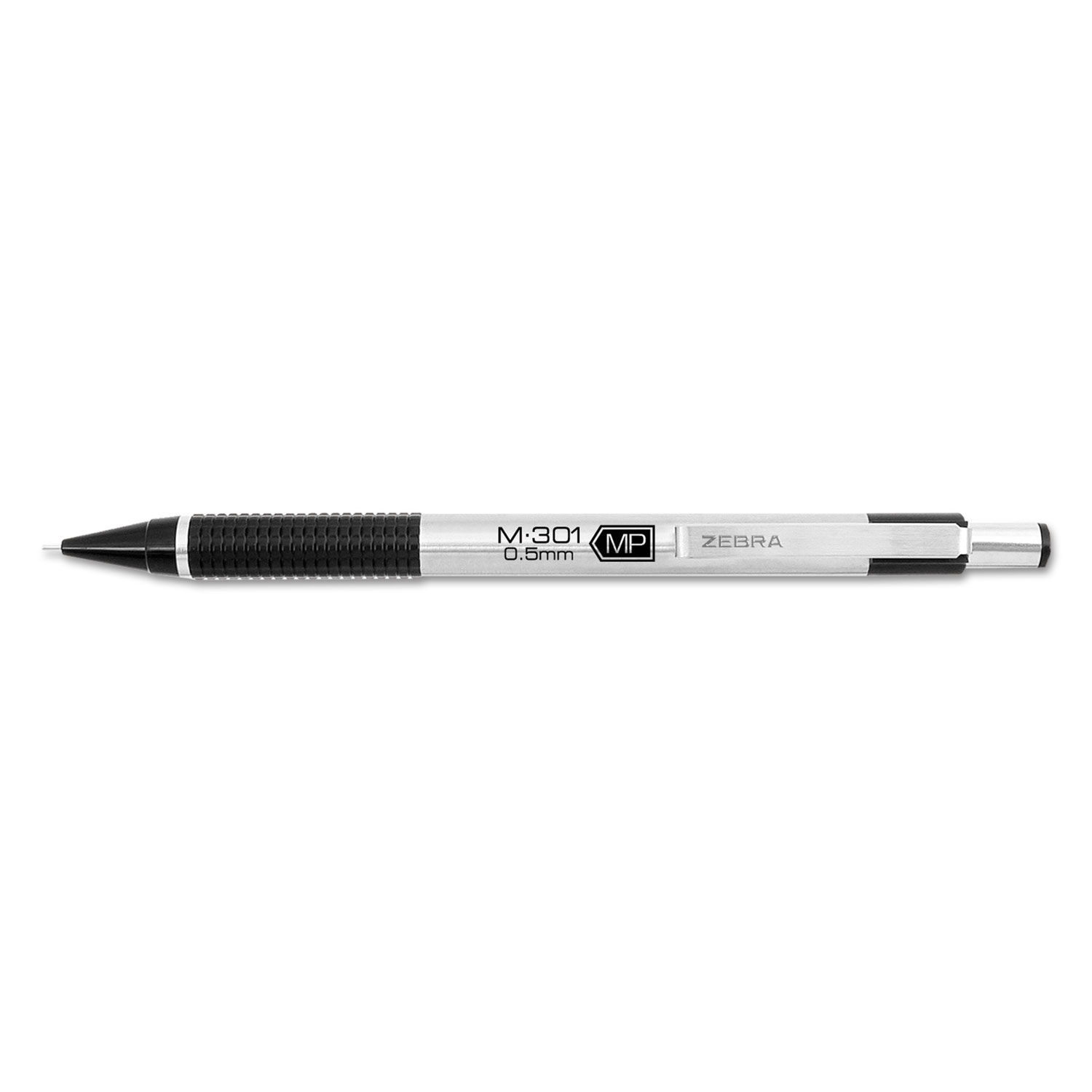 Zebra 27110 F-301 Ballpoint Retractable Pen, Black Ink, Fine