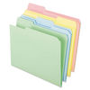 PFXC2113PASR - Pastel Colored File Folders, 1/3-Cut Tabs: Assorted, Letter Size, Assorted Colors, 100/Box