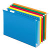 PFX4153X2ASST - Extra Capacity Reinforced Hanging File Folders with Box Bottom, 2" Capacity, Legal Size, 1/5-Cut Tabs, Assorted Colors,25/BX