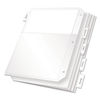 CRD84010 - Poly Ring Binder Pockets, 8.5 x 11, Clear, 5/Pack