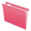 PFX415215PIN - Colored Reinforced Hanging Folders, Letter Size, 1/5-Cut Tabs, Pink, 25/Box