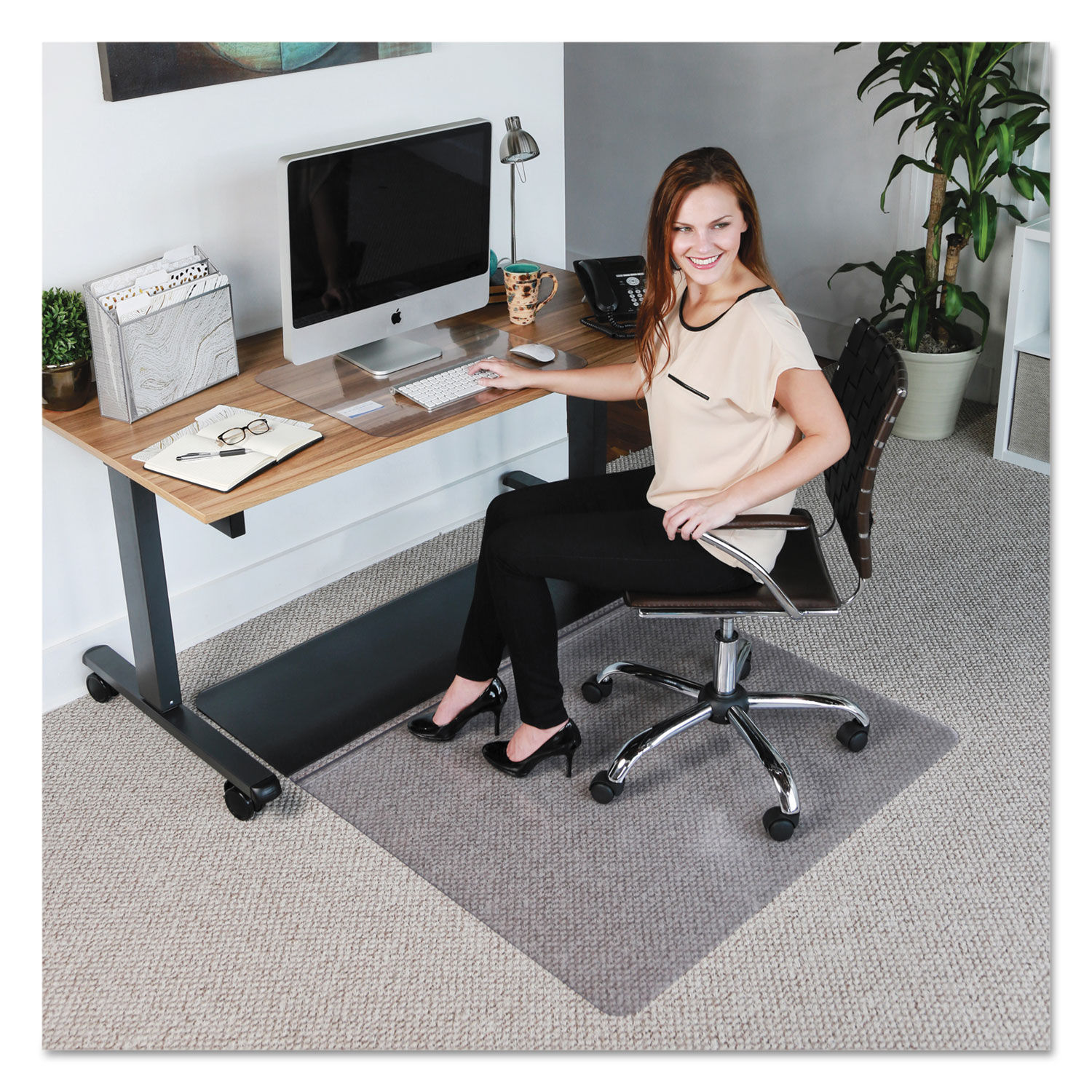 Sit or Stand Mat for Carpet or Hard Floors by ES Robbins® ESR184603