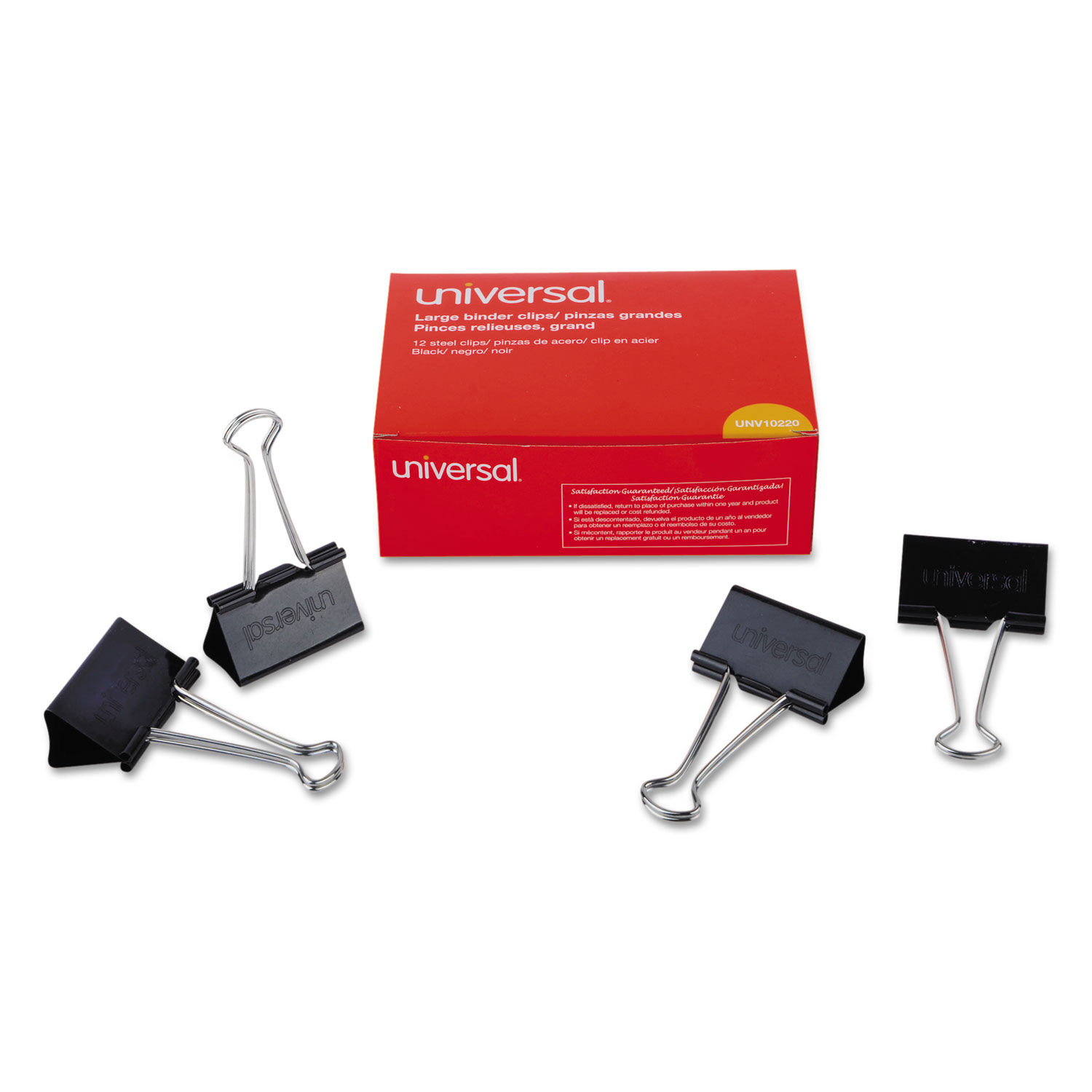 Binder Clips - Large - 2 wide, 1 capacity - 12/Pack_ CHLBC-10