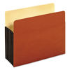 PFX63274 - File Pocket with Tyvek, 5.25" Expansion, Letter Size, Redrope, 10/Box