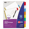 AVE23079 - Write and Erase Big Tab Paper Dividers, 8-Tab, 11 x 8.5, White, Assorted Tabs,1 Set