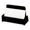 UNV08109 - Business Card Holder, Holds 50 2 x 3.5 Cards, 3.75 x 1.81 x 1.38, Plastic, Black