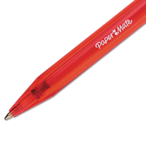 Paper Mate InkJoy 100 RT Retractable Ballpoint Pen 1mm Red Dozen