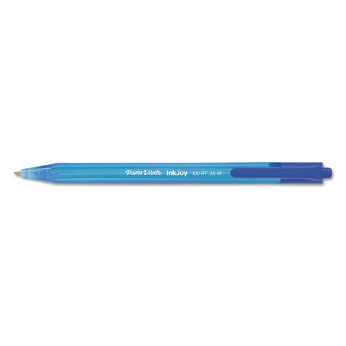 PAPER MATE 'INKJOY 100' CAPPED BALLPOINT PENS IN BLUE, GREEN, RED