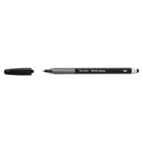 Paper Mate InkJoy 2 in 1 Stylus Pen Black Barrel Pack of 12 - Office Depot