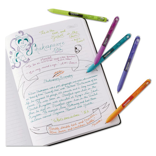 Papermate Inkjoy Gel Pens, Fine Point (0.5mm), Assorted Colors Gel