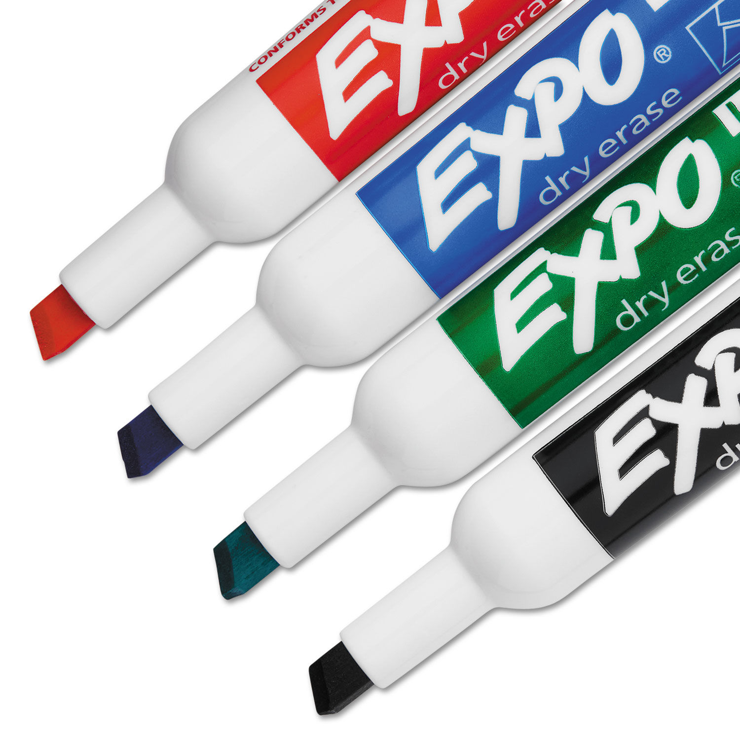 EXPO 1884310 Low-Odor Dry-Erase Marker Starter Set, Ultra Fine, Assorted,  5/Set - 1884310