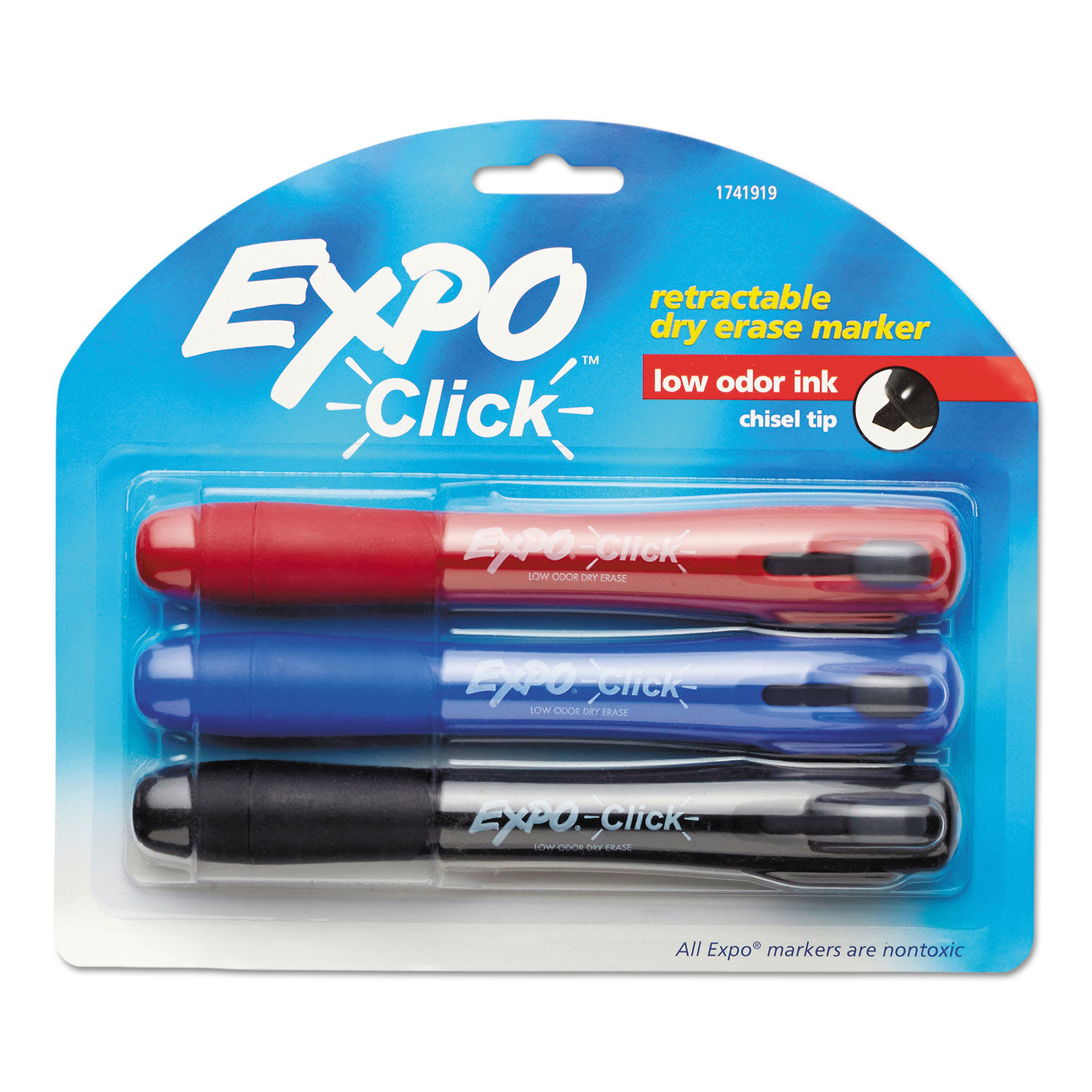 Super Clicks Retractable Markers, Assorted Bullet Tip Sizes