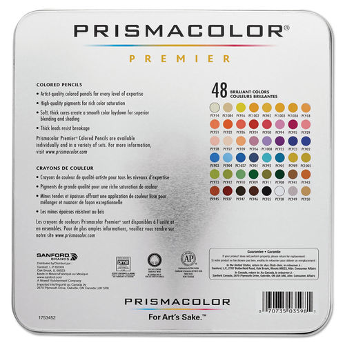 Prismacolor Artist Grade Colored Pencil (24 Pack)