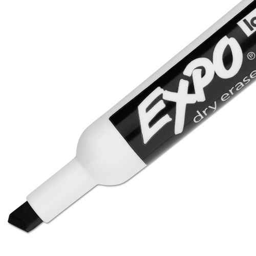 Expo Low Odor Dry Erase Markers - Fine Point Type - Black - 1 Dozen