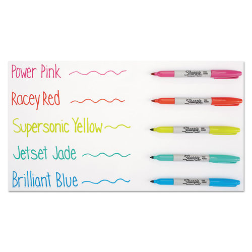 Ultra Fine Tip Permanent Marker, Ultra-Fine Needle Tip, Assorted Classic  and Limited Edition Color Burst Colors, 24/Pack - Sandhills Office Supply