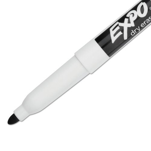 Universal Pen Style Dry Erase Marker Fine Bullet Tip Black Dozen