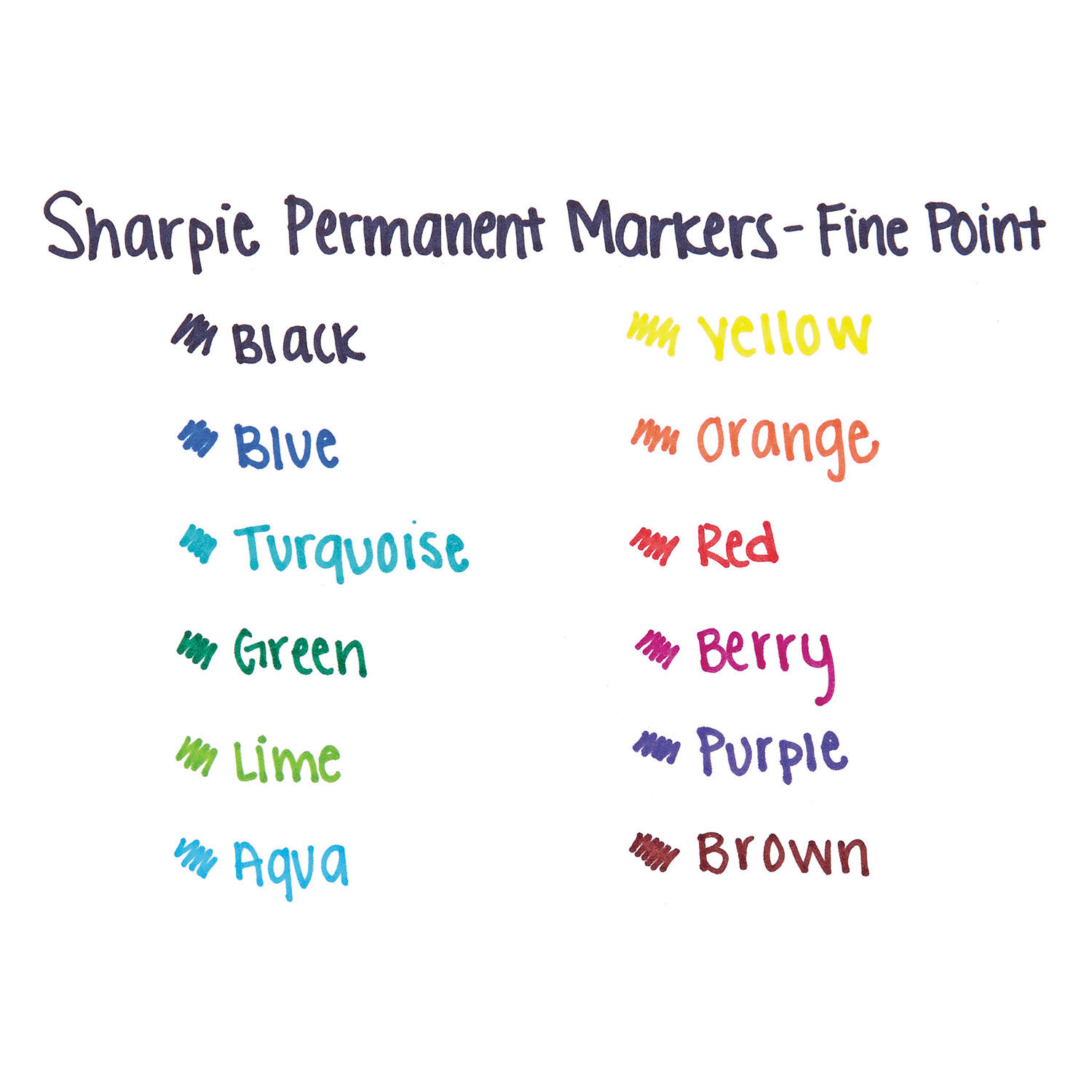 SHARPIE Electro Pop Permanent Markers, Fine Point, Assorted Colors