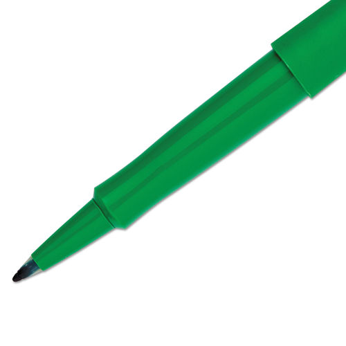 Point Guard Flair Felt Tip Porous Point Pen, Stick, Medium 0.7 mm, Green Ink, Green Barrel, Dozen | Bundle of 2 Dozen