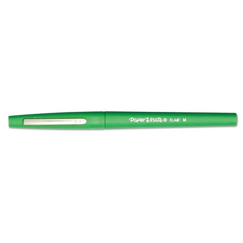 Paper Mate Point Guard Flair Bullet Point Stick Pen, Assorted Colors, .7mm, 24/