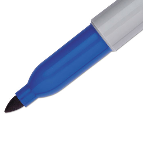 Sharpie Permanent Markers, Fine Point, Blue, 36 Count